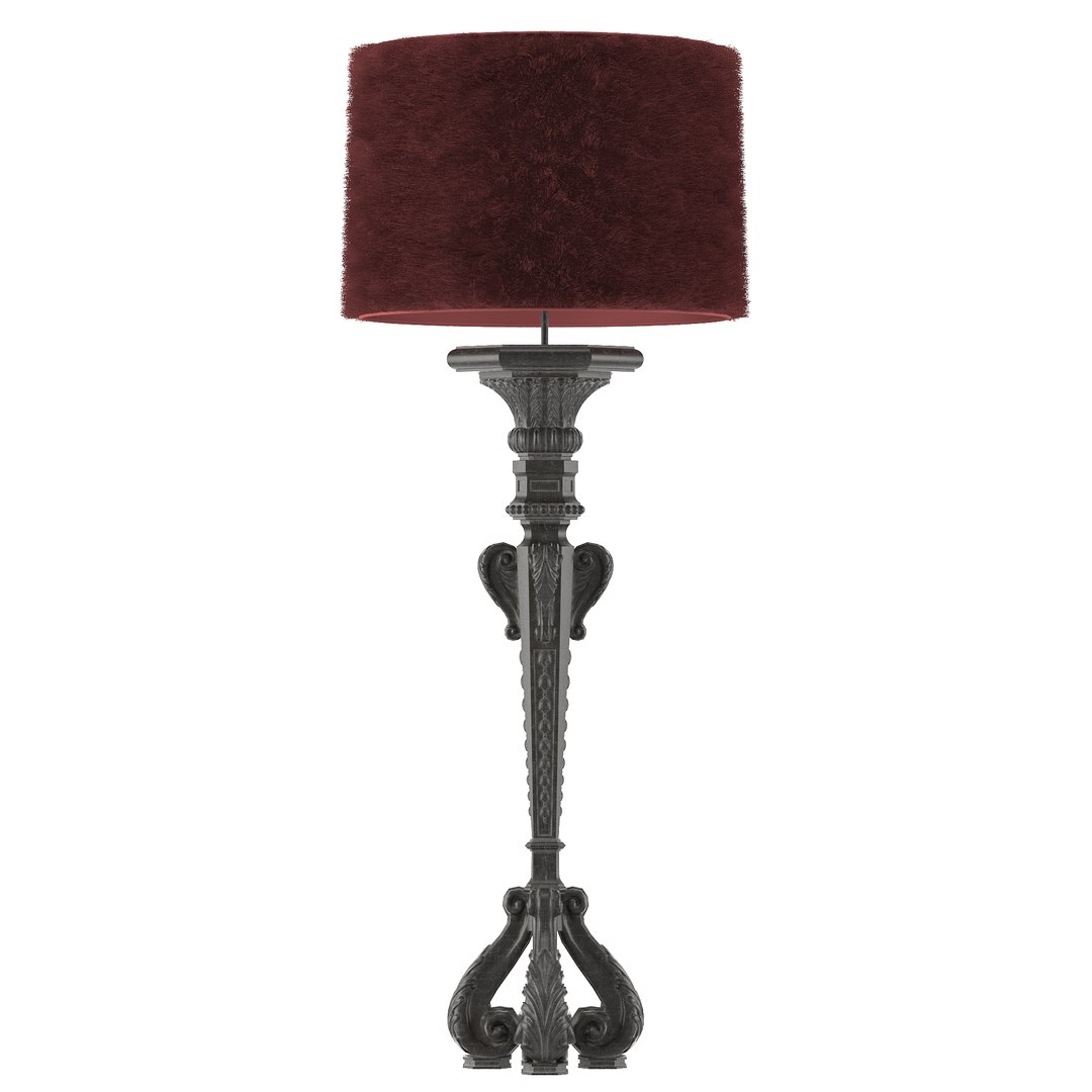 Baroque Floor Lamp Model TurboSquid 1919653