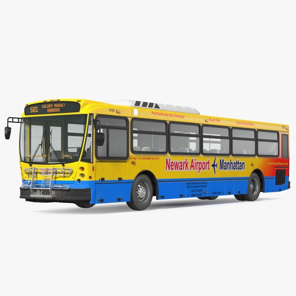 3D model Bus Nabi Model 416 NYC Airport Express Simple Interior