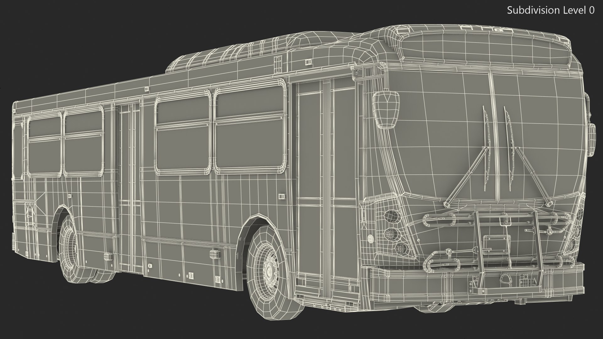 3D model Bus Nabi Model 416 NYC Airport Express Simple Interior -  TurboSquid 1903112