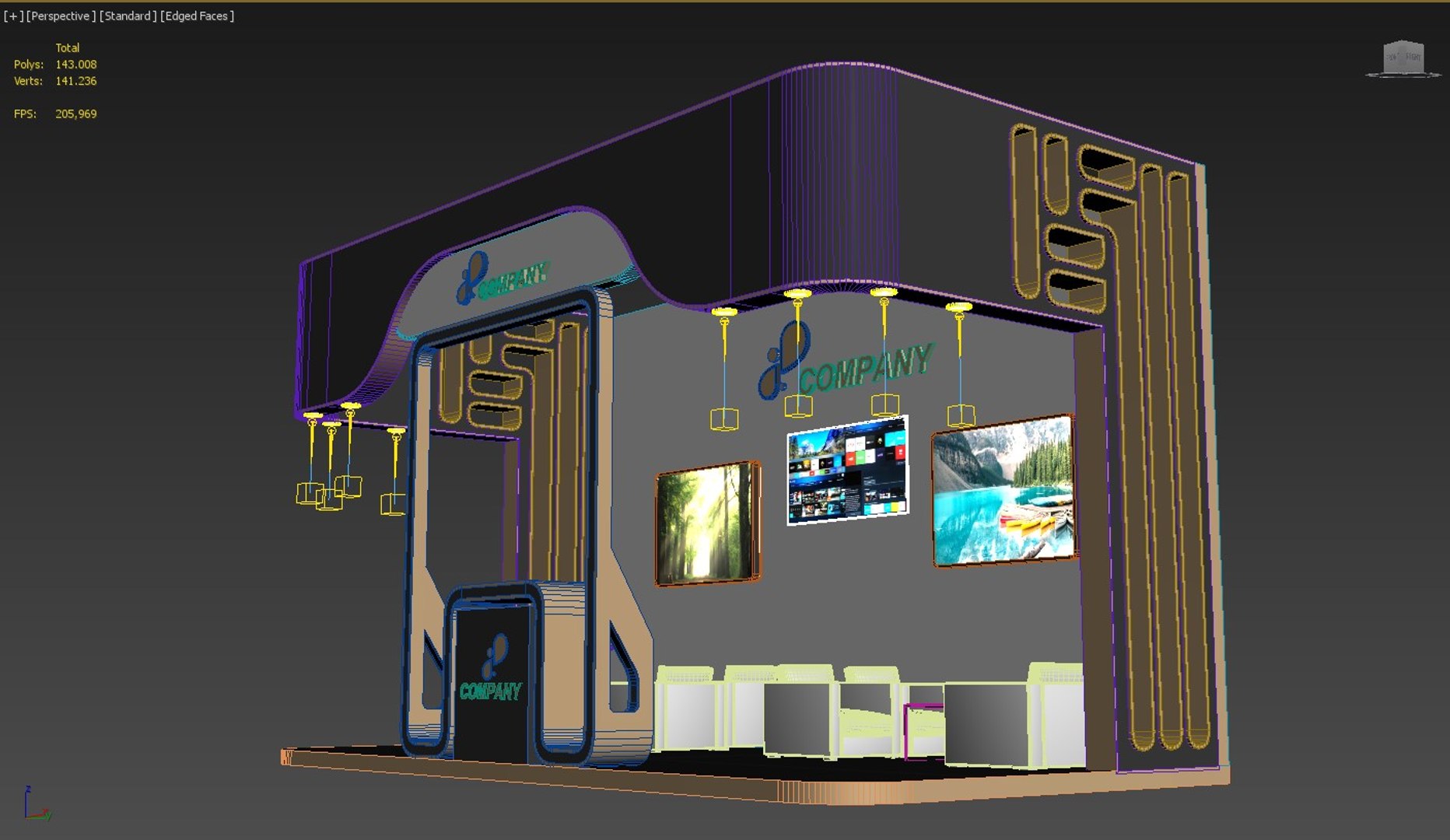 Booth Exhibit Stand 3d Model Turbosquid 1629876 5424