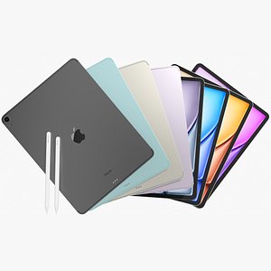 Apple iPad Air 13 2024 6th gen WiFi and Cellular with Pencils All Colors