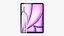3D model Apple iPad Air 13 2024 6th gen WiFi and Cellular with Pencils All Colors