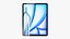 3D model Apple iPad Air 13 2024 6th gen WiFi and Cellular with Pencils All Colors