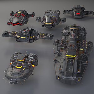 3D warships ships