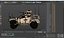 Camión militar Oshkosh L-ATV con torreta de cañón, preparado para Cinema 4D.