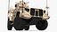 Camión militar Oshkosh L-ATV con torreta de cañón, preparado para Cinema 4D.