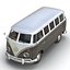 volkswagen type 2 rigged 3d model
