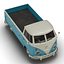 volkswagen type 2 rigged 3d model