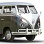 volkswagen type 2 rigged 3d model