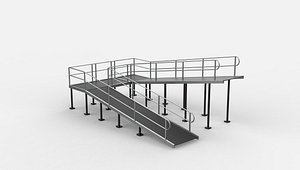 Wheelchair ramp 4 3D model