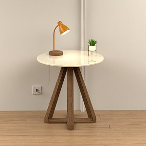 LAMP ON TABLE