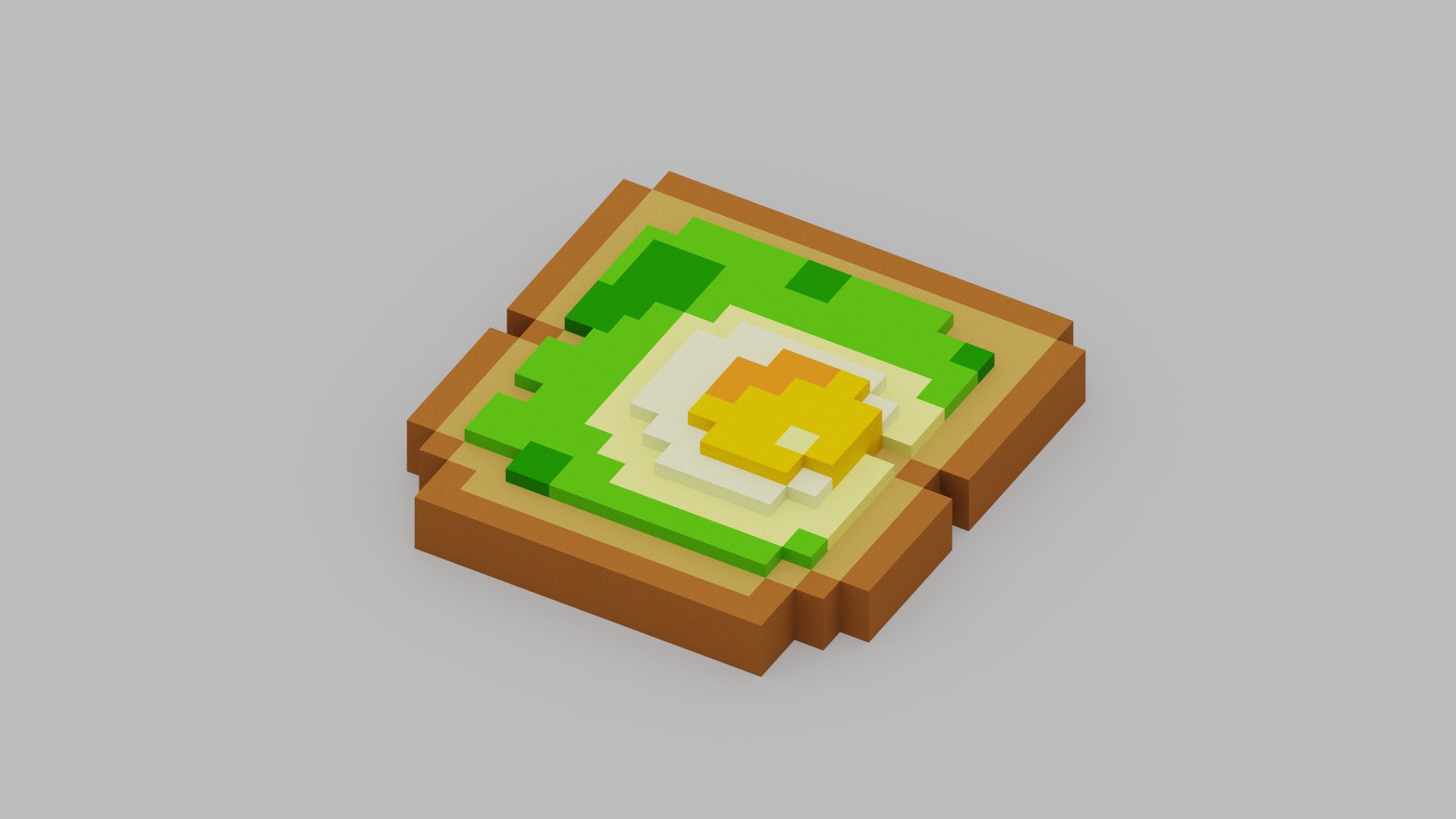 Voxel Avocado Toast model https://p.turbosquid.com/ts-thumb/y2/Y364NG/Zs/spin202205302333130006/png/1653944180/1920x1080/fit_q87/2eb9fc38cb293d0cec3eefdfdece84d72fcd6bda/spin202205302333130006.jpg