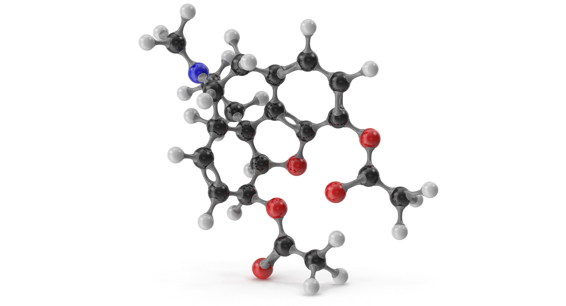 Heroin Molecular 3D - TurboSquid 1370342