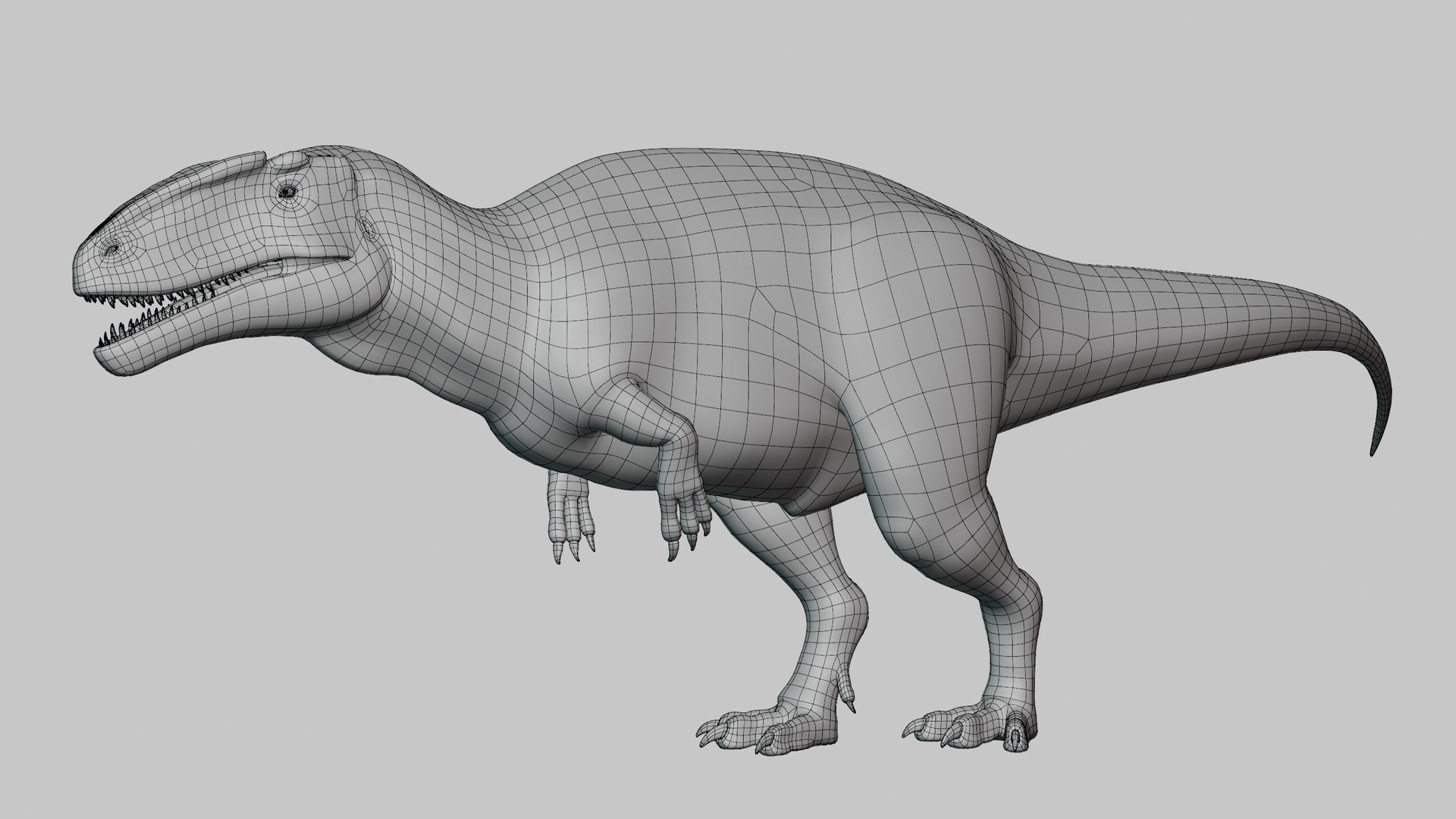 Carcharodontosaurus Rig 3D Model - TurboSquid 2484234