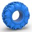 Tire of Timberjack with chains Scale 1 to 25