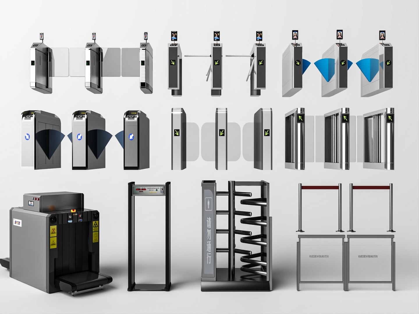 3D Turnstile Security Gate X Ray Scanner Equipment Model Pack model https://p.turbosquid.com/ts-thumb/y2/eoUWhd/T5/11/jpg/1785653111/1920x1080/fit_q87/1f1c5a6c255658b5422942c79d39c453f1f4182f/11.jpg