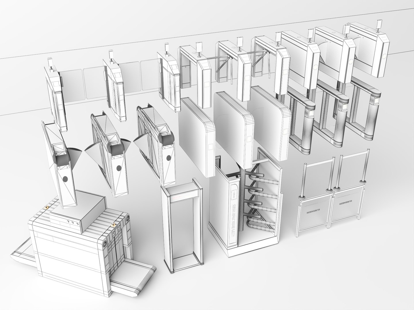 3D Turnstile Security Gate X Ray Scanner Equipment Model Pack model https://p.turbosquid.com/ts-thumb/y2/eoUWhd/iz/112/jpg/1785653117/1920x1080/fit_q87/c03cc3d00e3499686427aa5cf90964b22e574f4a/112.jpg