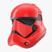 Stormtrooper Helmet Red 3D Model