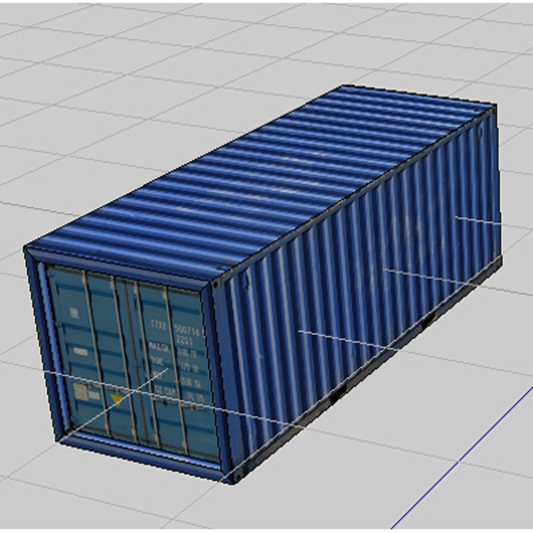3ds shipping containers cargo