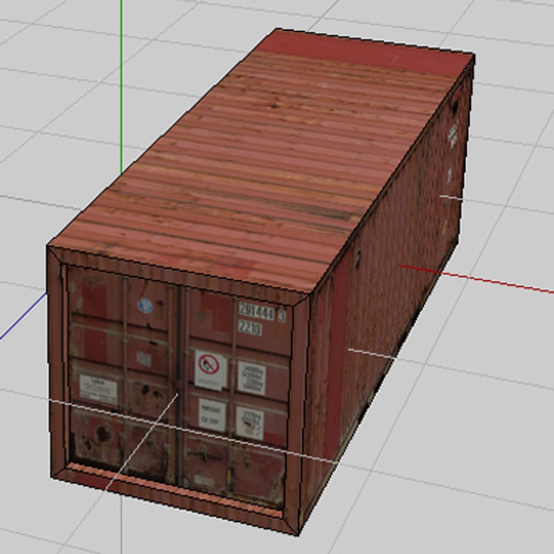 3ds shipping containers cargo