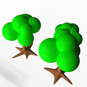3D Cartoon Tree