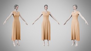 Dress 44 Fawn 3D