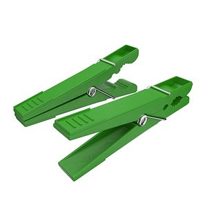 Green Plastic Clothespin