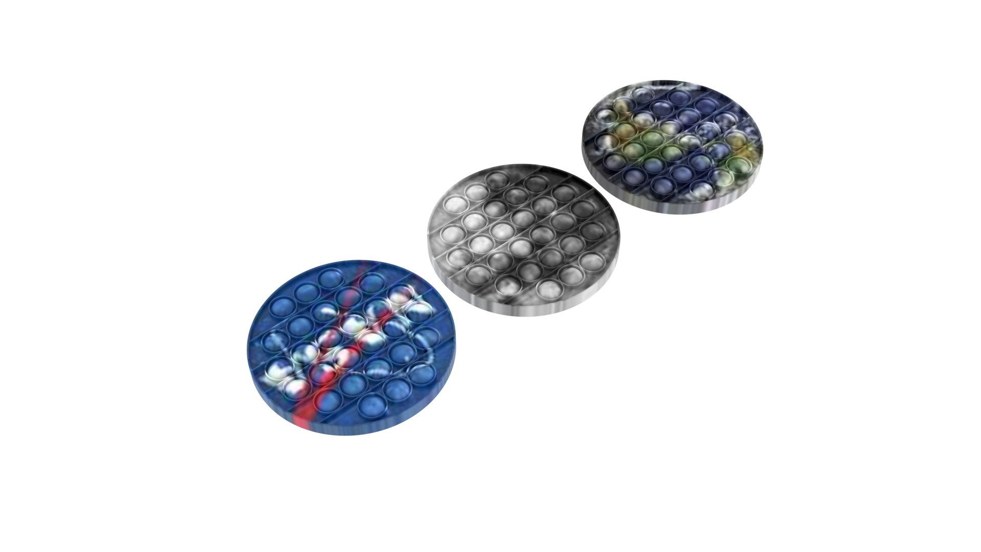 3D Space Pop It Fidget Toys Set - TurboSquid 1807593