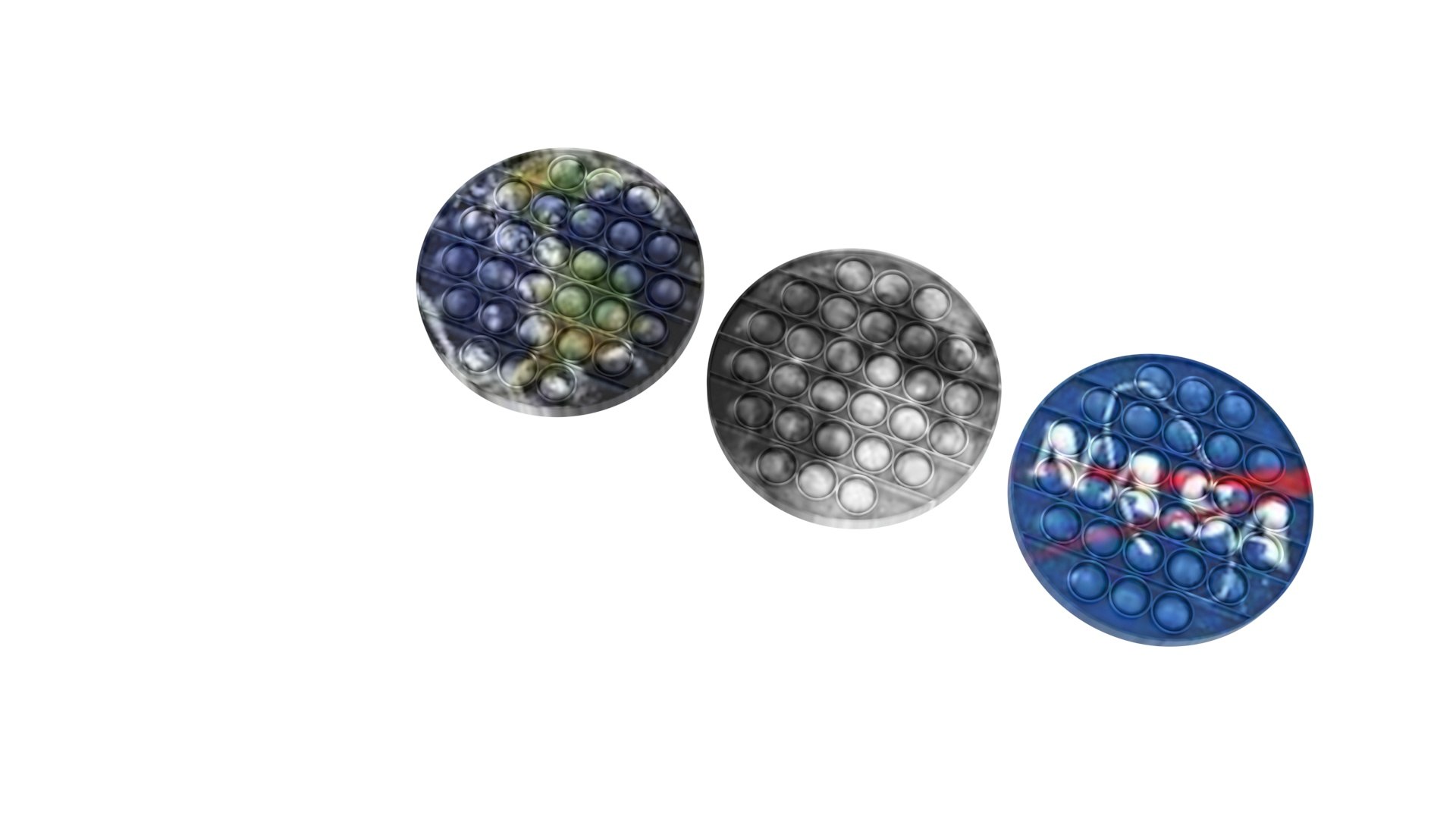 3D Space Pop It Fidget Toys Set - TurboSquid 1807593