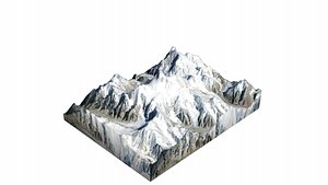 Masherbrum Mountain 3D model