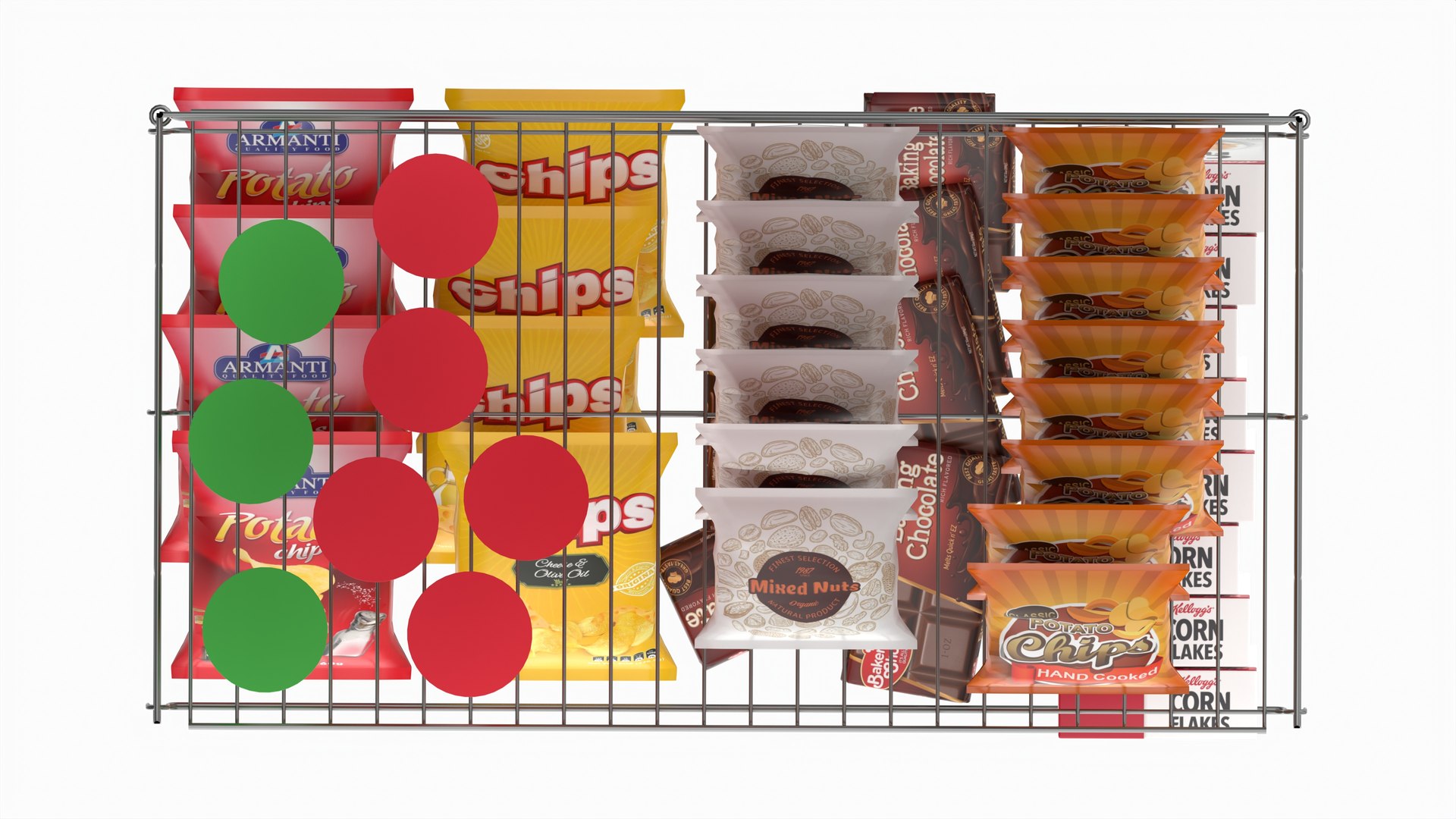 3D Store Wire Snack Shelf And Chip Rack - TurboSquid 2248322