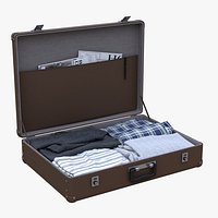 Suitcase with Clothes