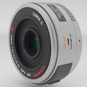 Panasonic Lumix G X Vario PZ 14-42mm POWER OIS Lens Grey 3D