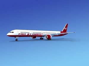 3d airline boeing 757 757-300 model