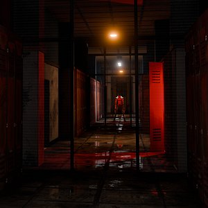 3D VR Abandoned Hallway