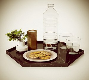 decorative tray 3d c4d