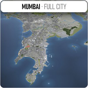 3D city mumbai surrounding -