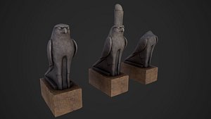 statue god horus 3D model