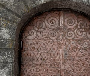 3D old gate medieval model