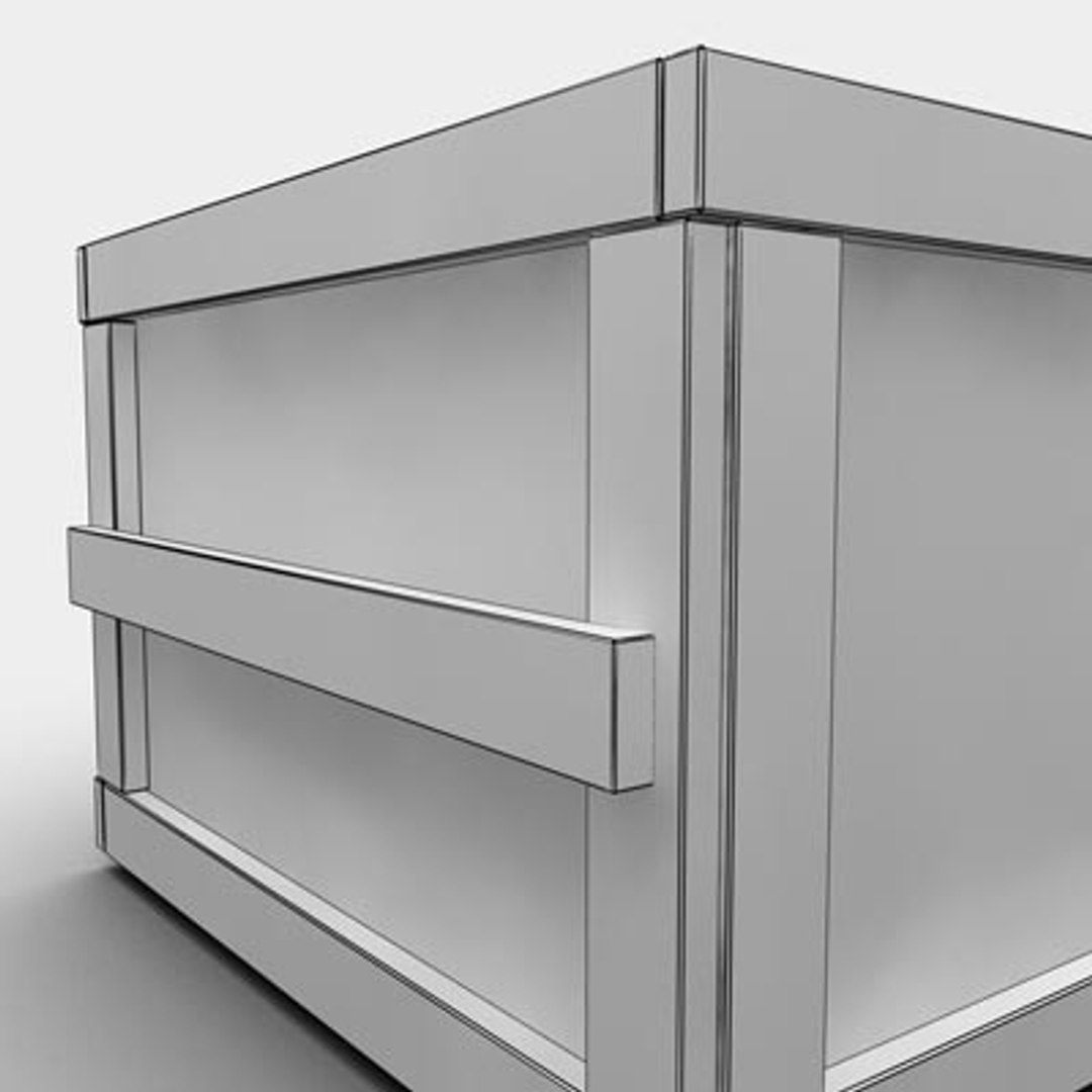 3d Model Box Storage Open