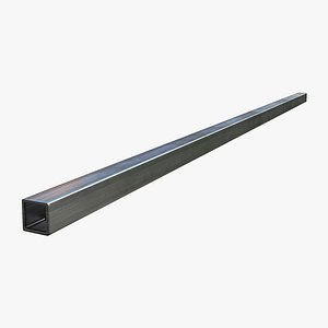 3D Steel Square Tube model