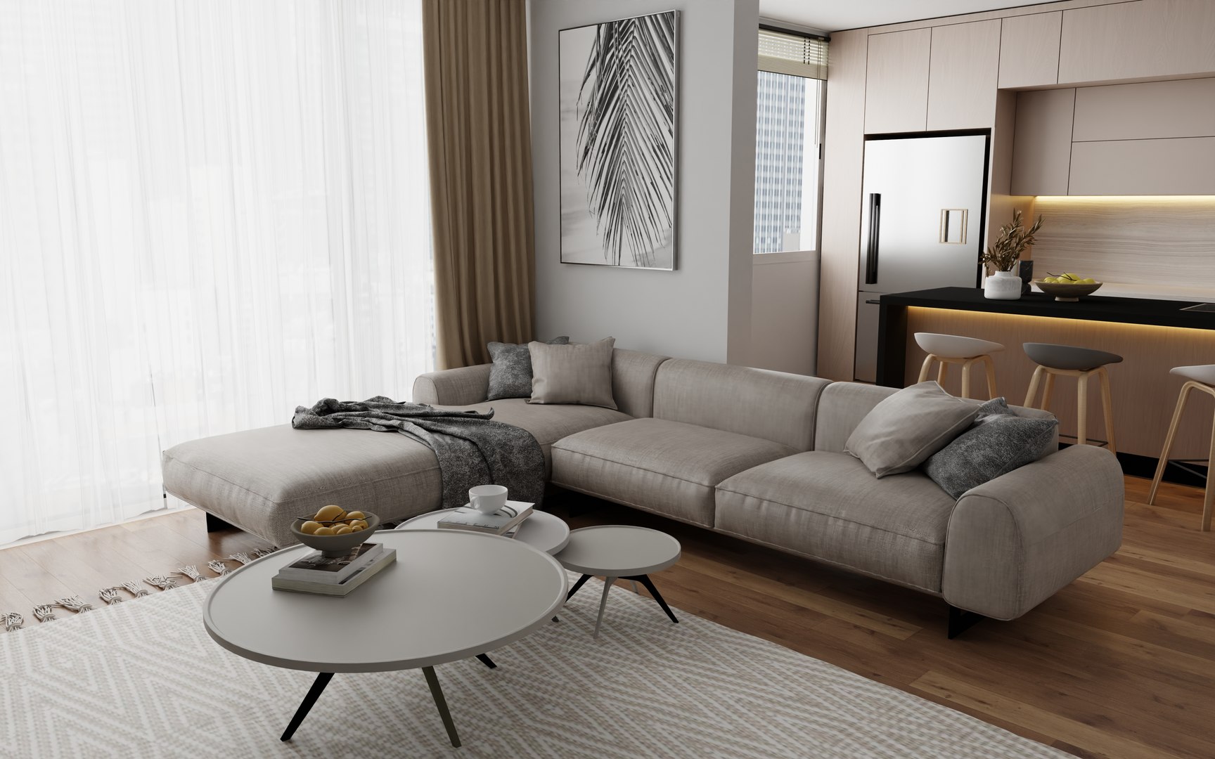 3D Living Room Interior Design - TurboSquid 2271071