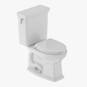 3D toilet piece two-piece model