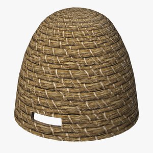 A Skep Beehive 3D model