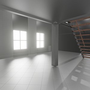 Warehouse loft 3D model