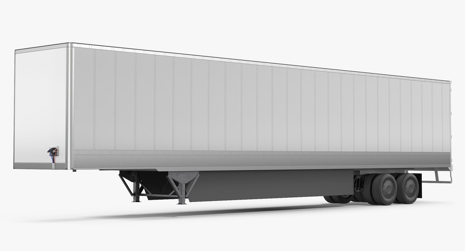 Tesla Semi Big Trailer 3D model preview