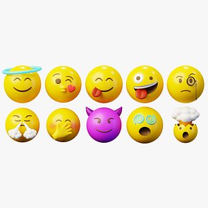 10 Emoticon Yellow Ball Pack Part 3