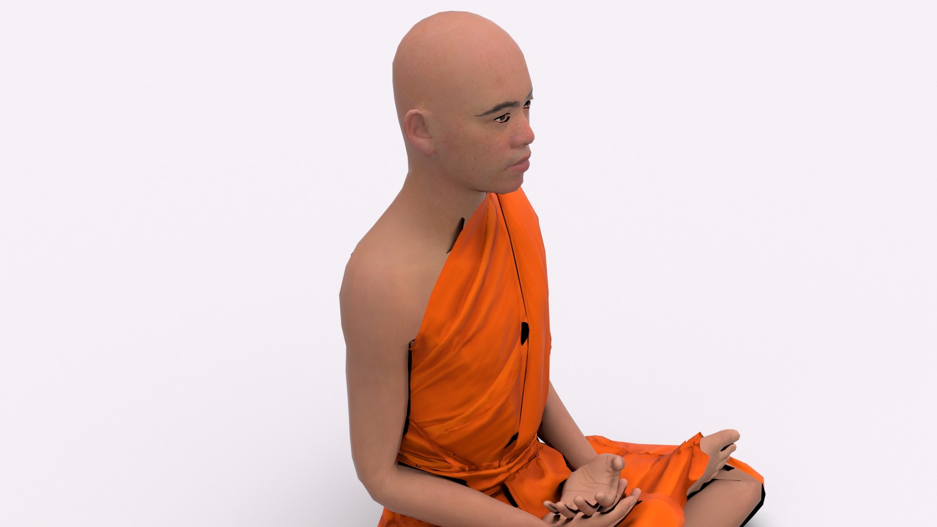 3D Monk model - TurboSquid 2005819