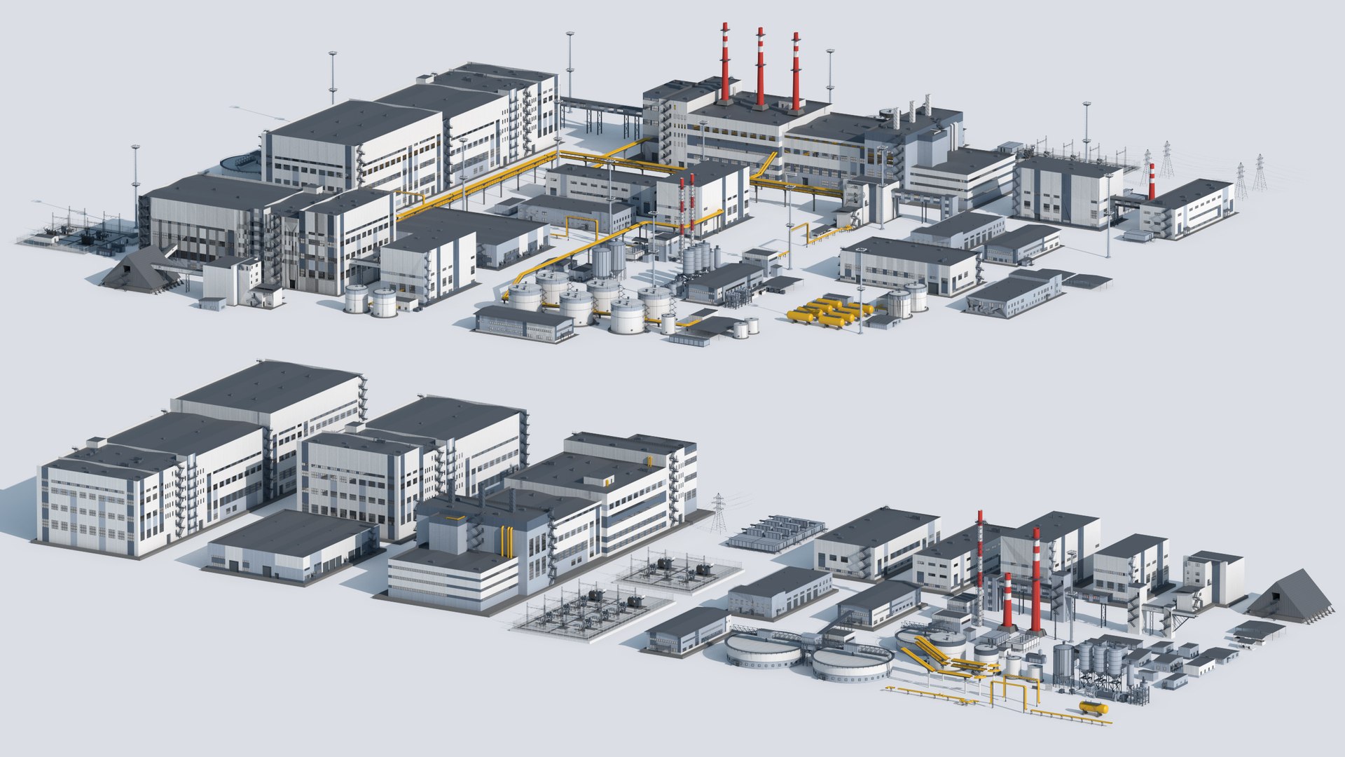 3D Factory Unit - TurboSquid 1425800