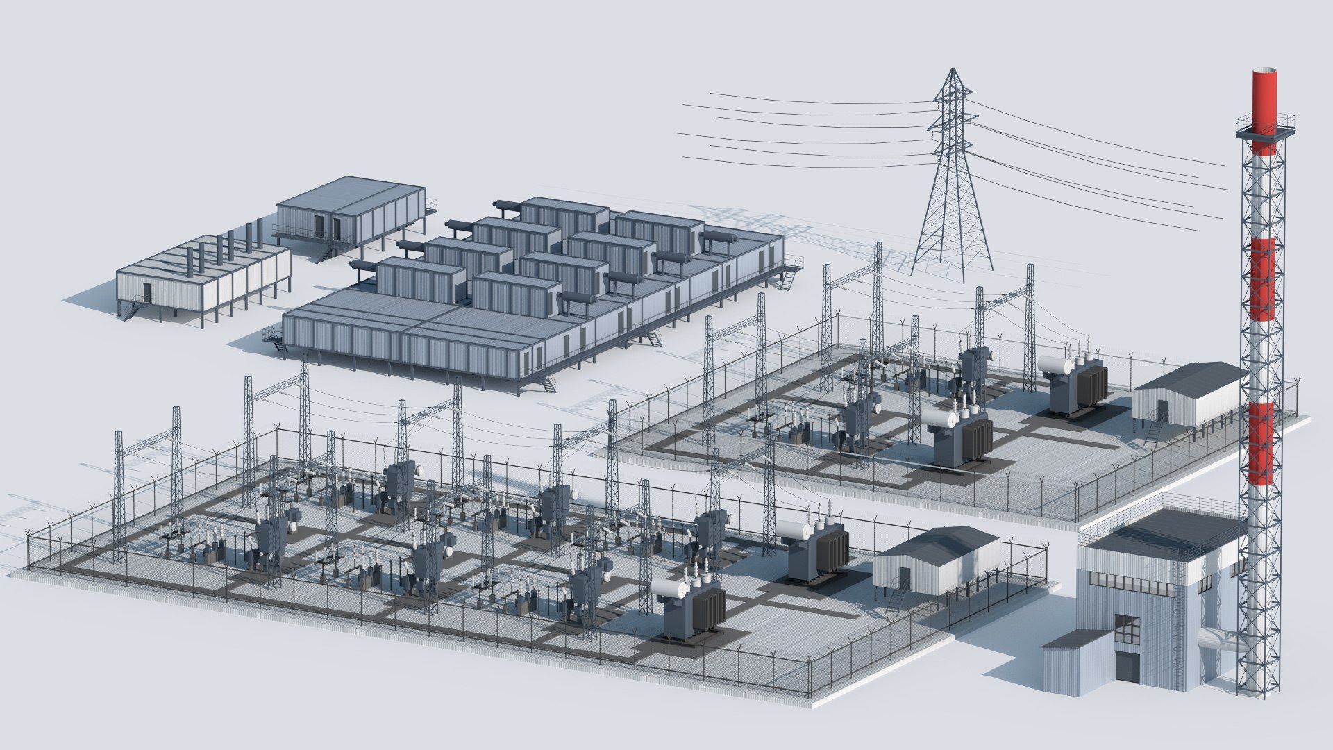 3D Factory Unit - TurboSquid 1425800